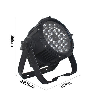 RGBW Gerak Head Wash Lampu 19 * 15w Fokus Mekanis Lampu Zoom LED
