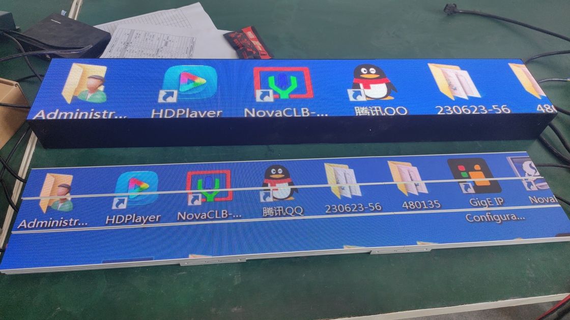 300*60mm P1.25 LED Shop Shelf Screen COB GOB Aluminium Thin WiFi LED Screen